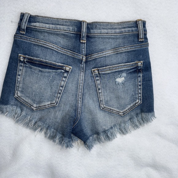 Forever 21 Denim Shorts Medium Wash‎ Size 24 NEW NWOT - Picture 5 of 8